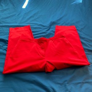 Red chinos. Size 18.